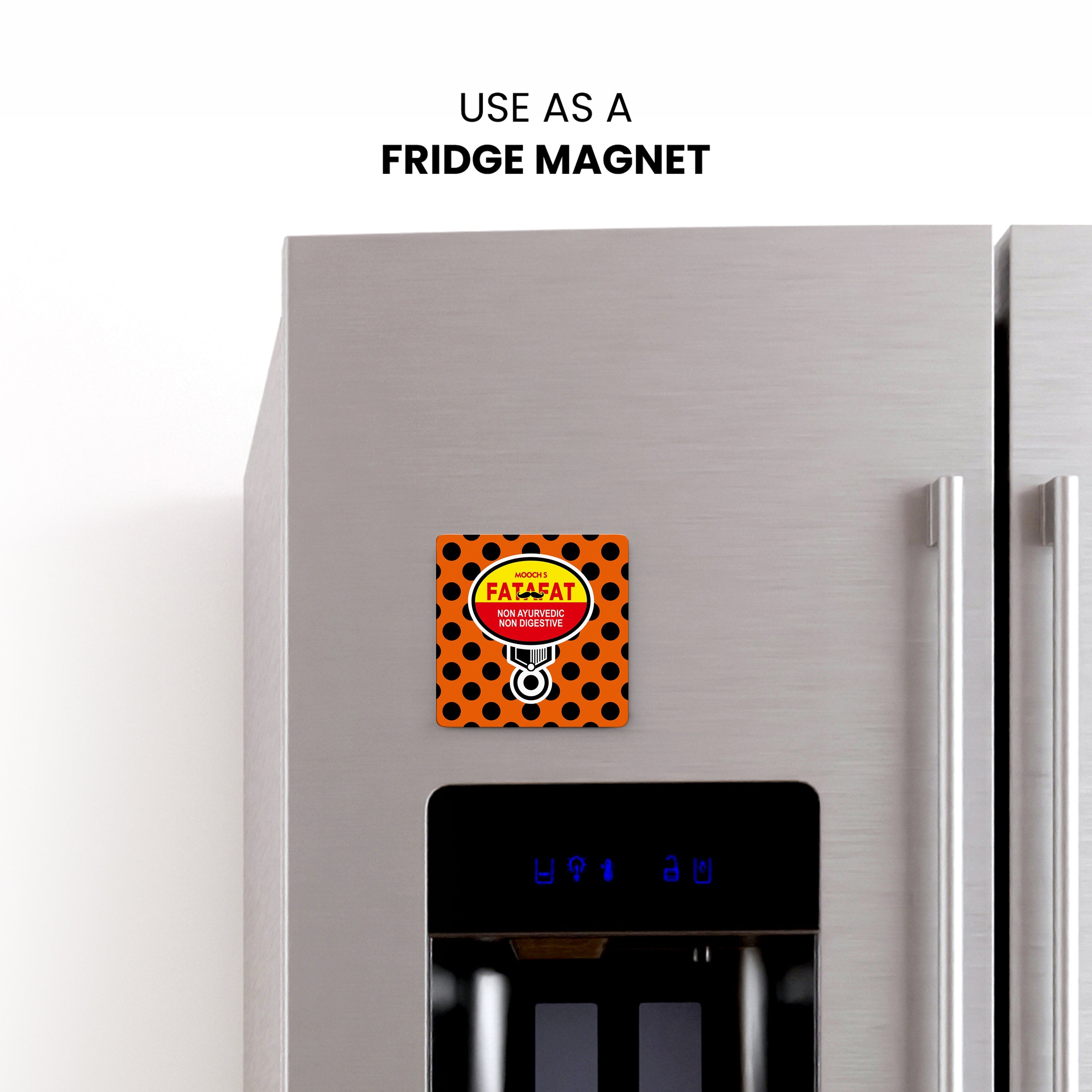 FATAFAT - Fridge Magnet/Tea Coaster MOOCH DESIGN STUDIO