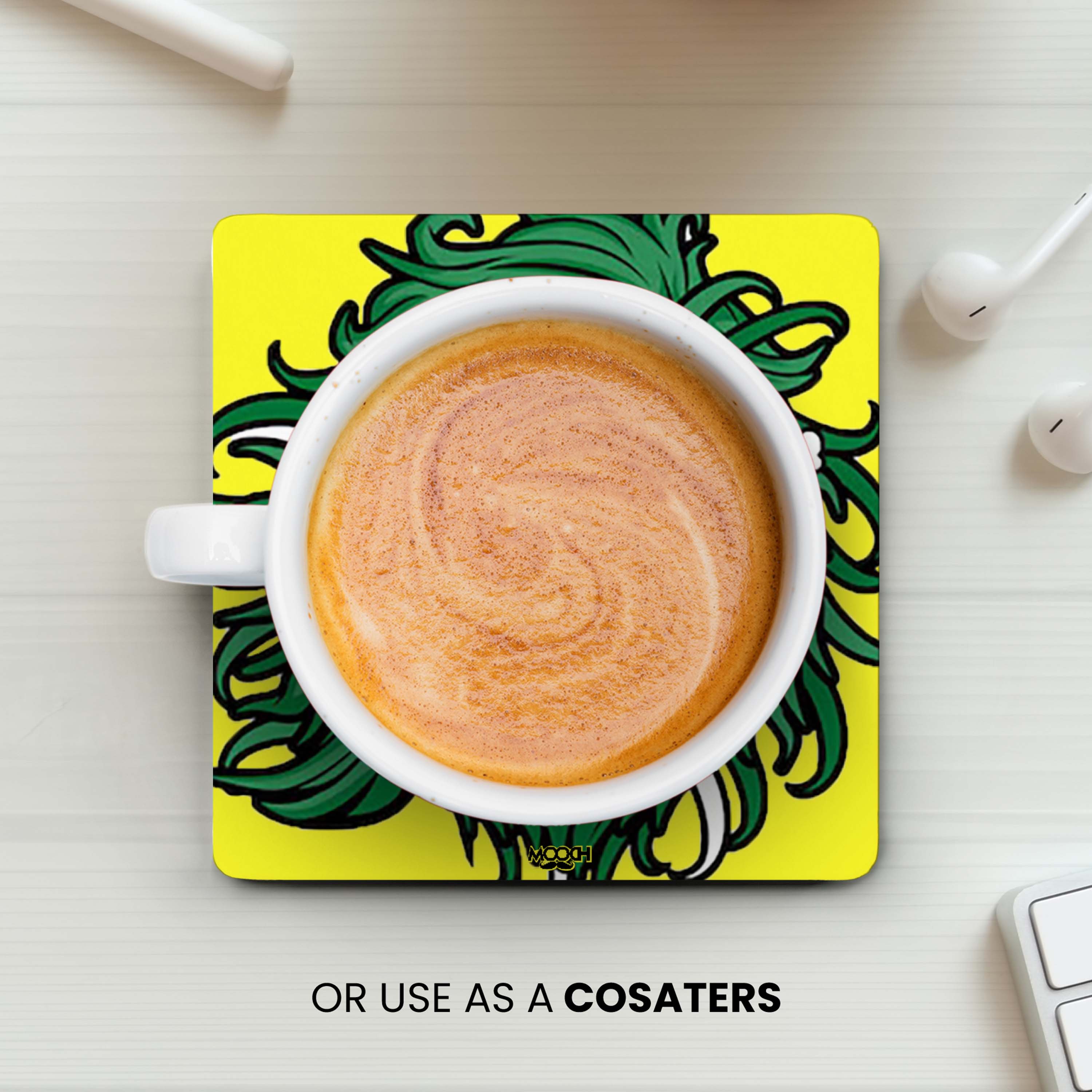 WEED - Fridge Magnet/Tea Coaster - Set Of 4 MOOCH DESIGN STUDIO