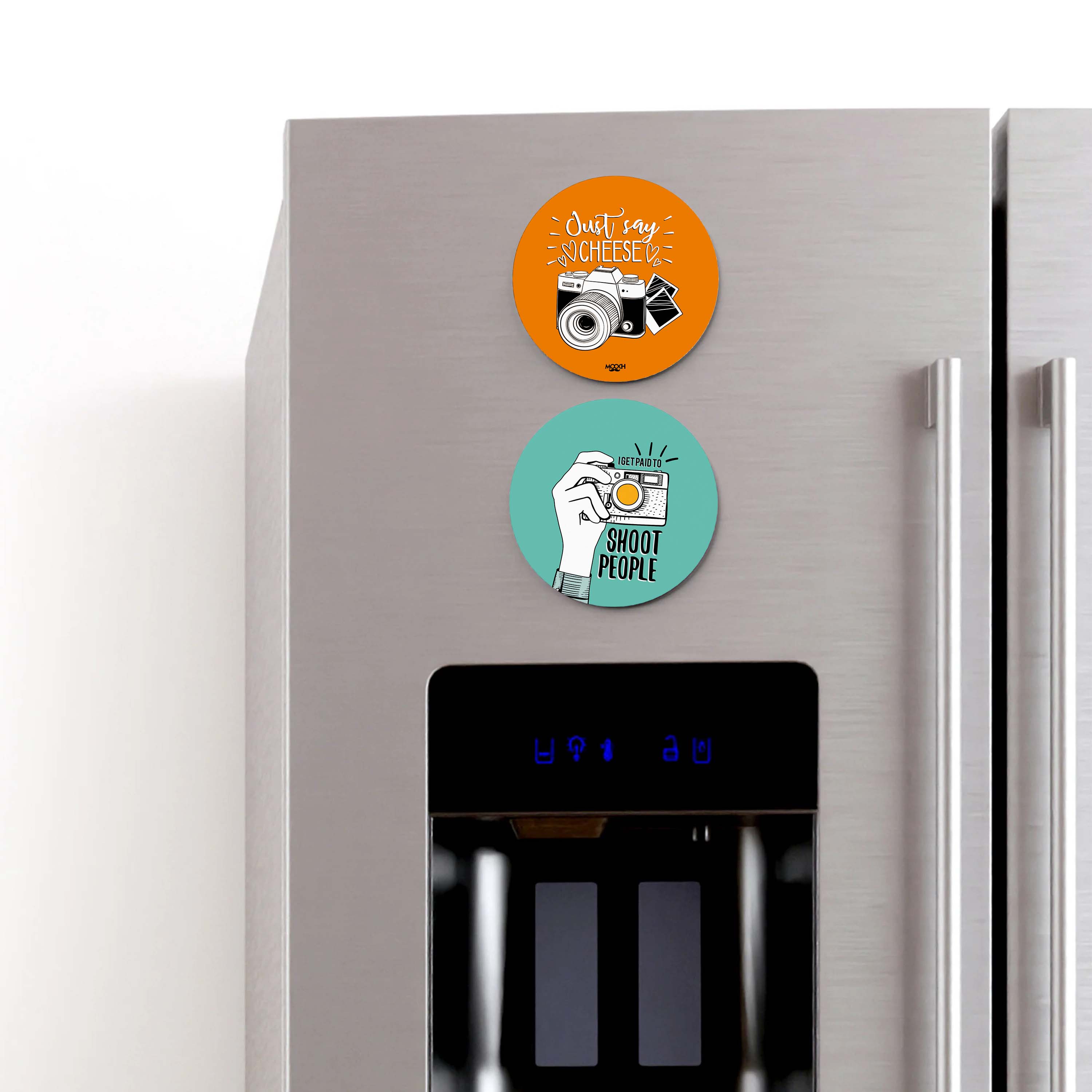 JUST SAY CHEESE - Fridge Magnet/Tea Coaster MOOCH DESIGN STUDIO