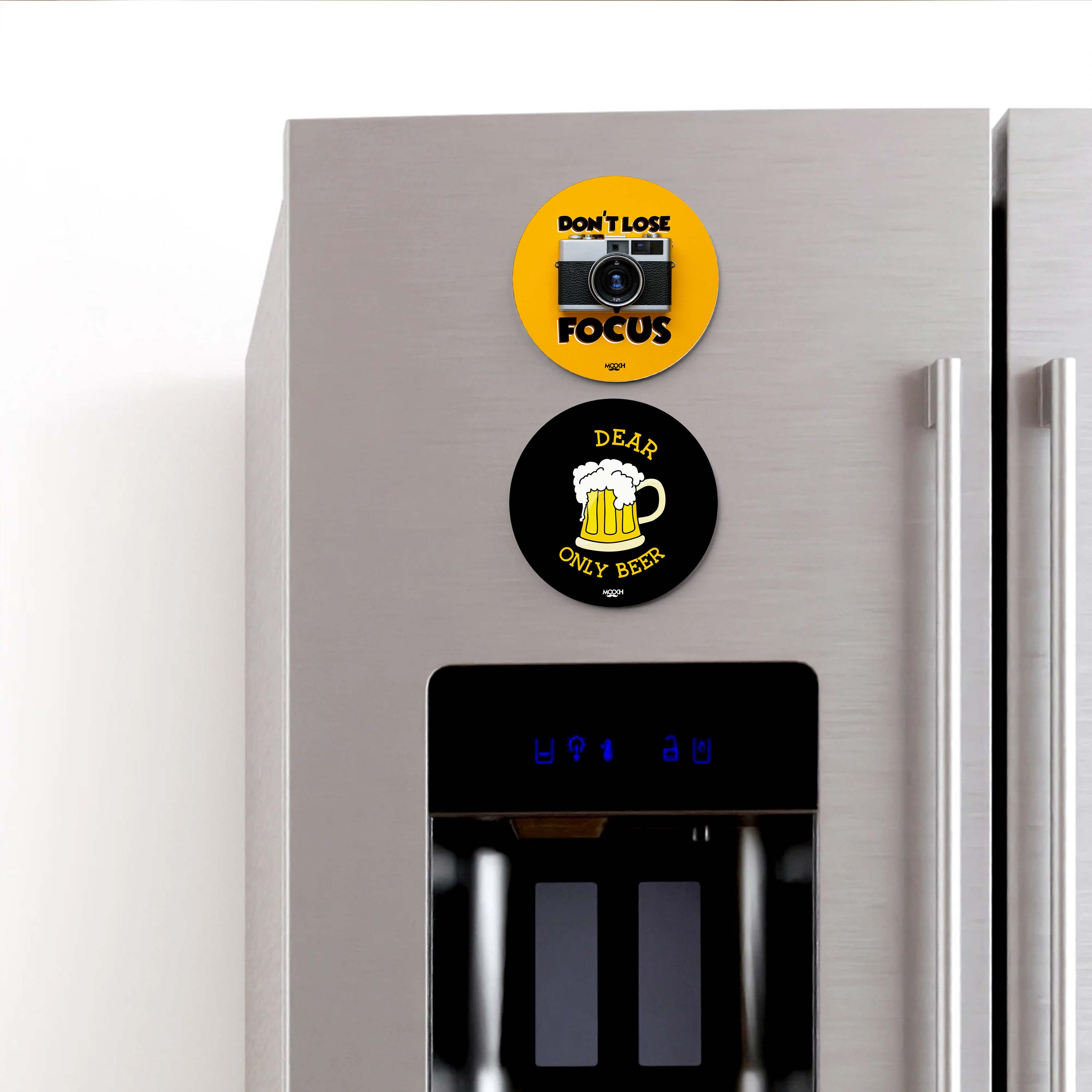 DON'T LOSE FOCUS - Fridge Magnet/Tea Coaster MOOCH DESIGN STUDIO
