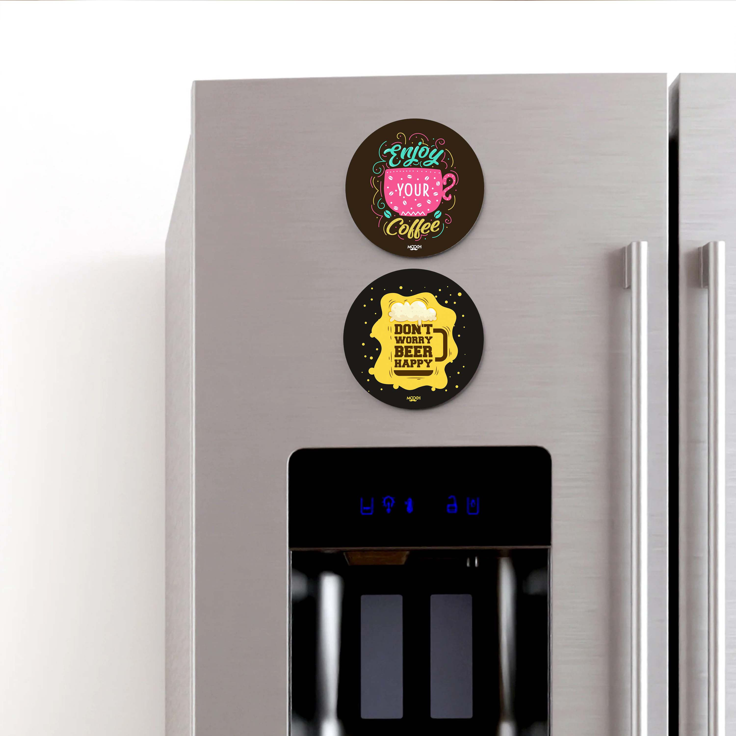 ENJOY YOUR COFFEE - Fridge Magnet/Tea Coaster MOOCH DESIGN STUDIO
