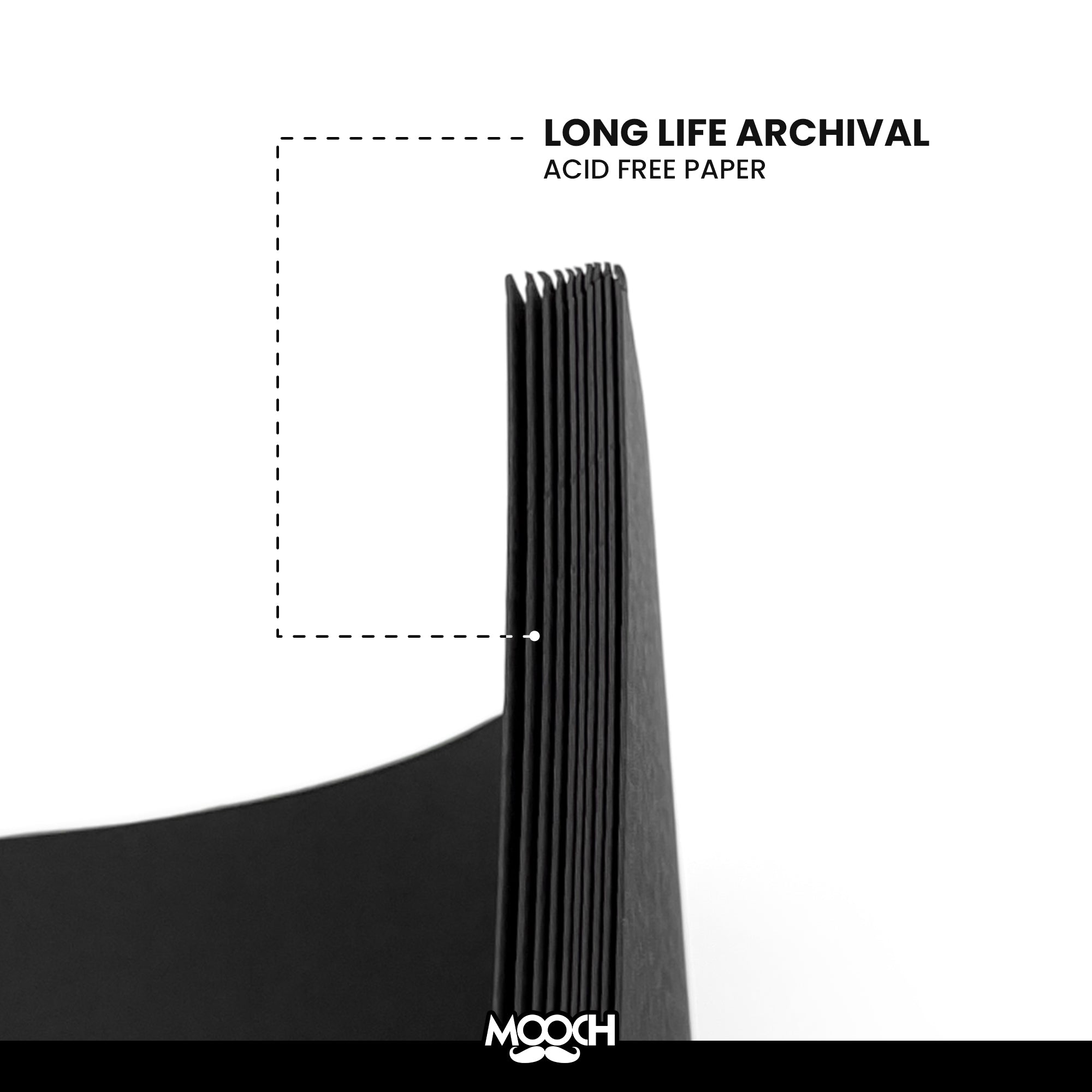 CARD STOCK A4 300GSM NERO (BLACK) UNICOLOUR MOOCH DESIGN STUDIO