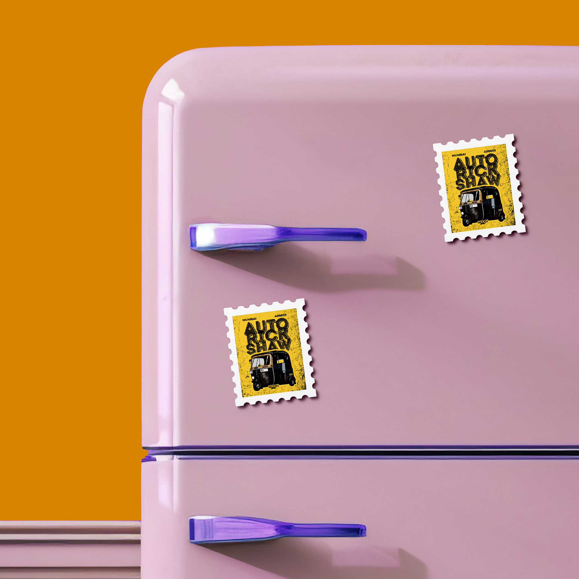 Auto Rickshaw - Stamp Magnet MOOCH DESIGN STUDIO LLP