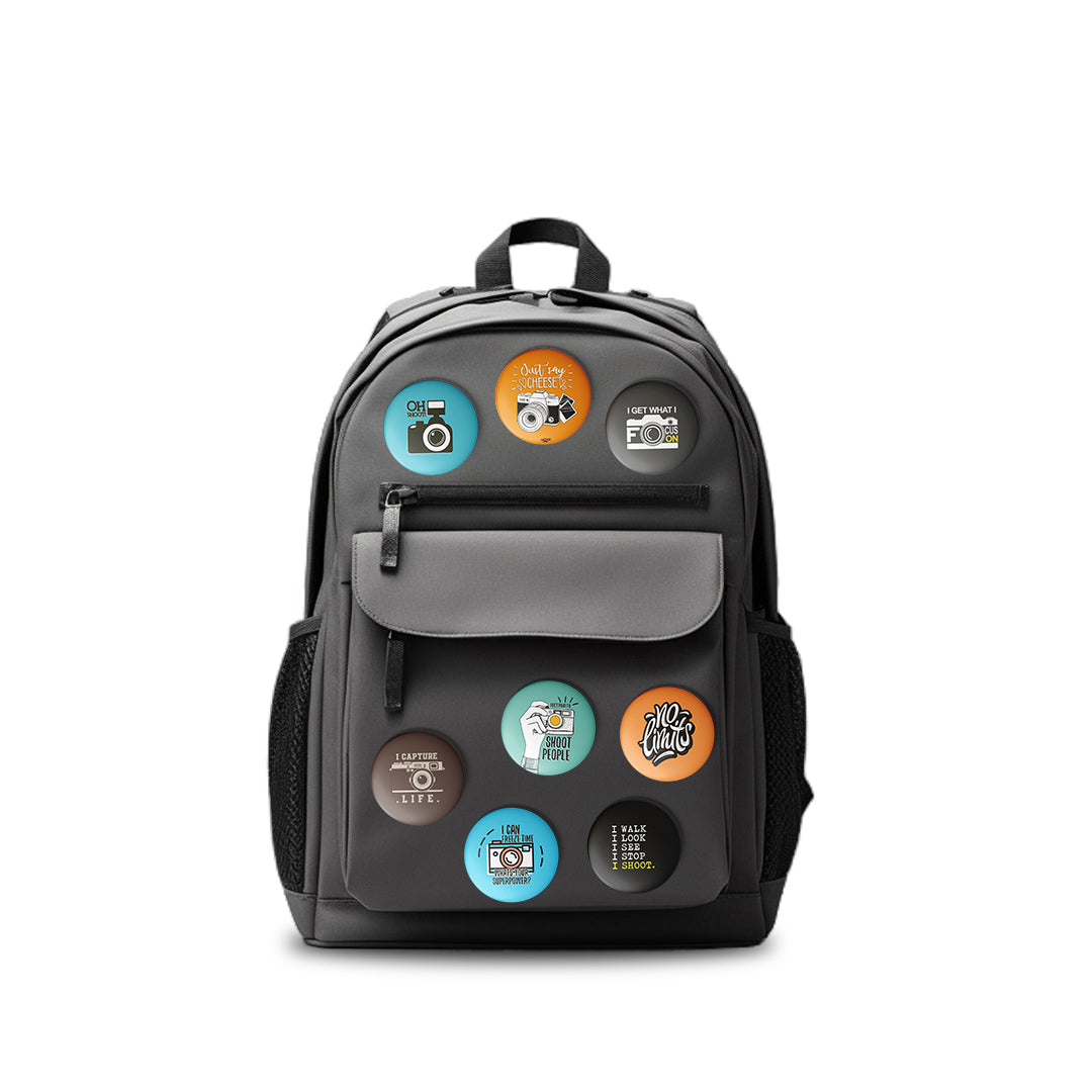 JUST SAY CHEESE - Magnetic Pin Badges / Fridge Magnet MOOCH DESIGN STUDIO
