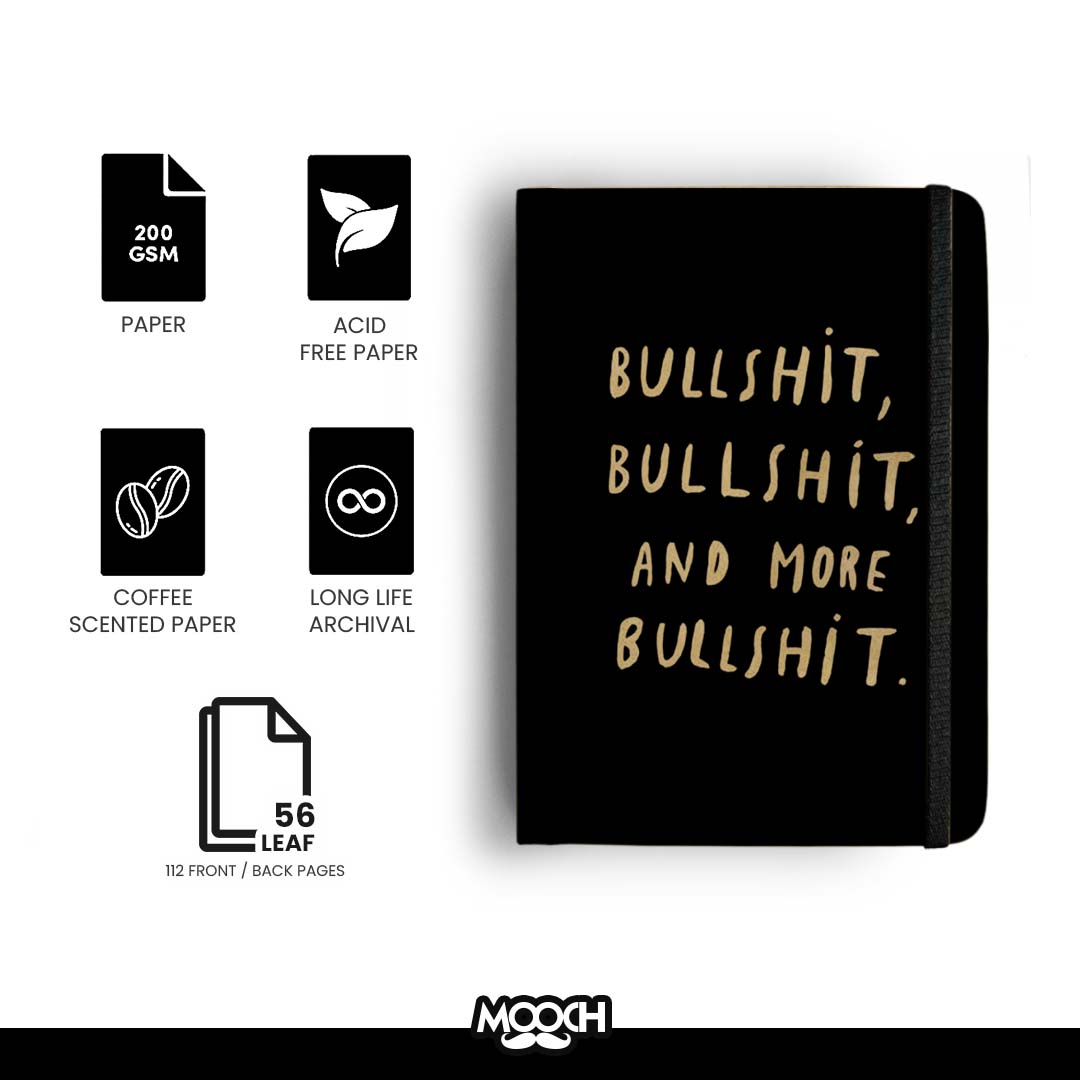 BULLSHIT - Handcrafted Diary MOOCH DESIGN STUDIO