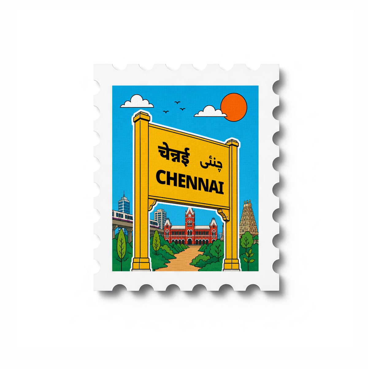 Chennai - Magnetic Stamp