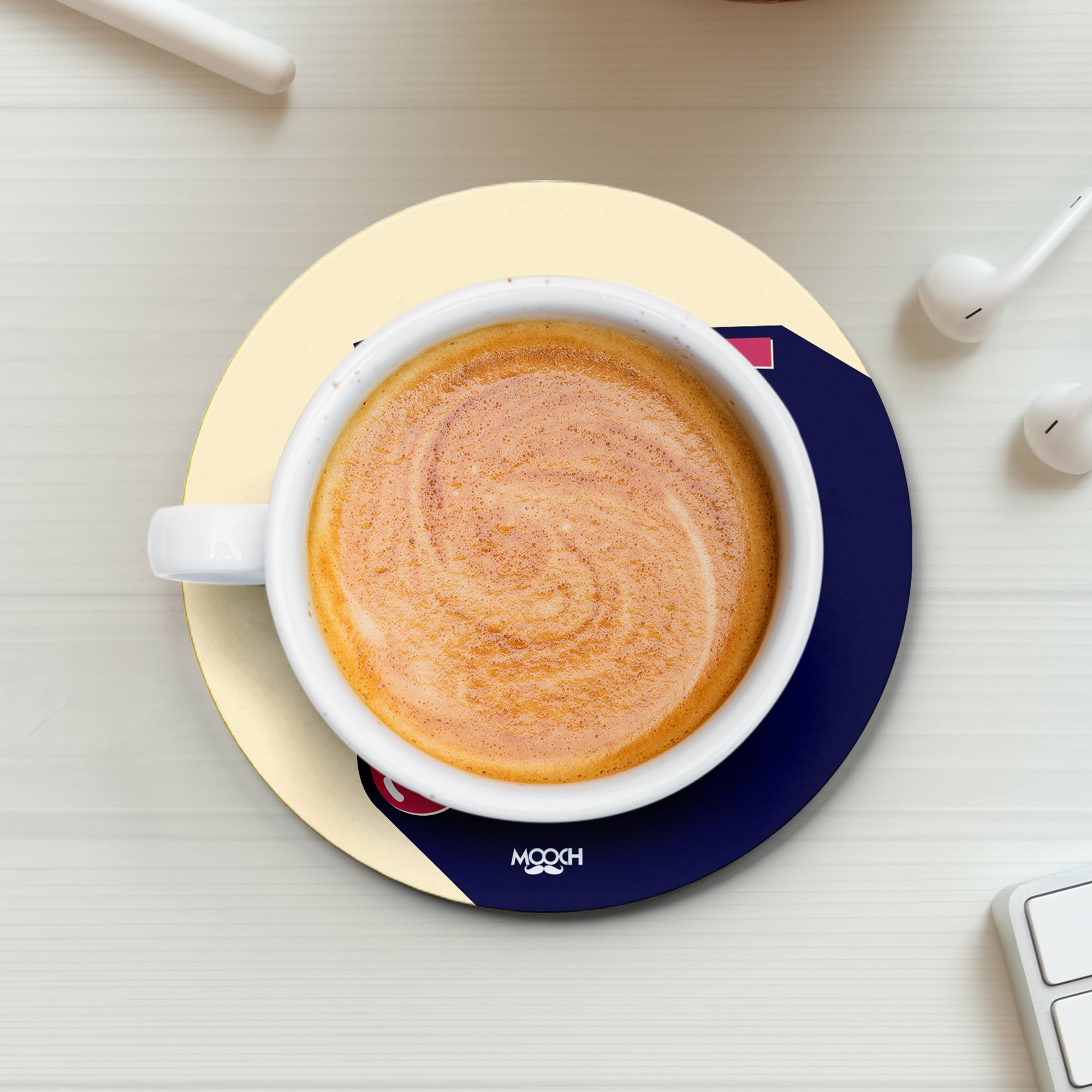 WAKE THE FUCK UP - Fridge Magnet/Tea Coaster MOOCH DESIGN STUDIO