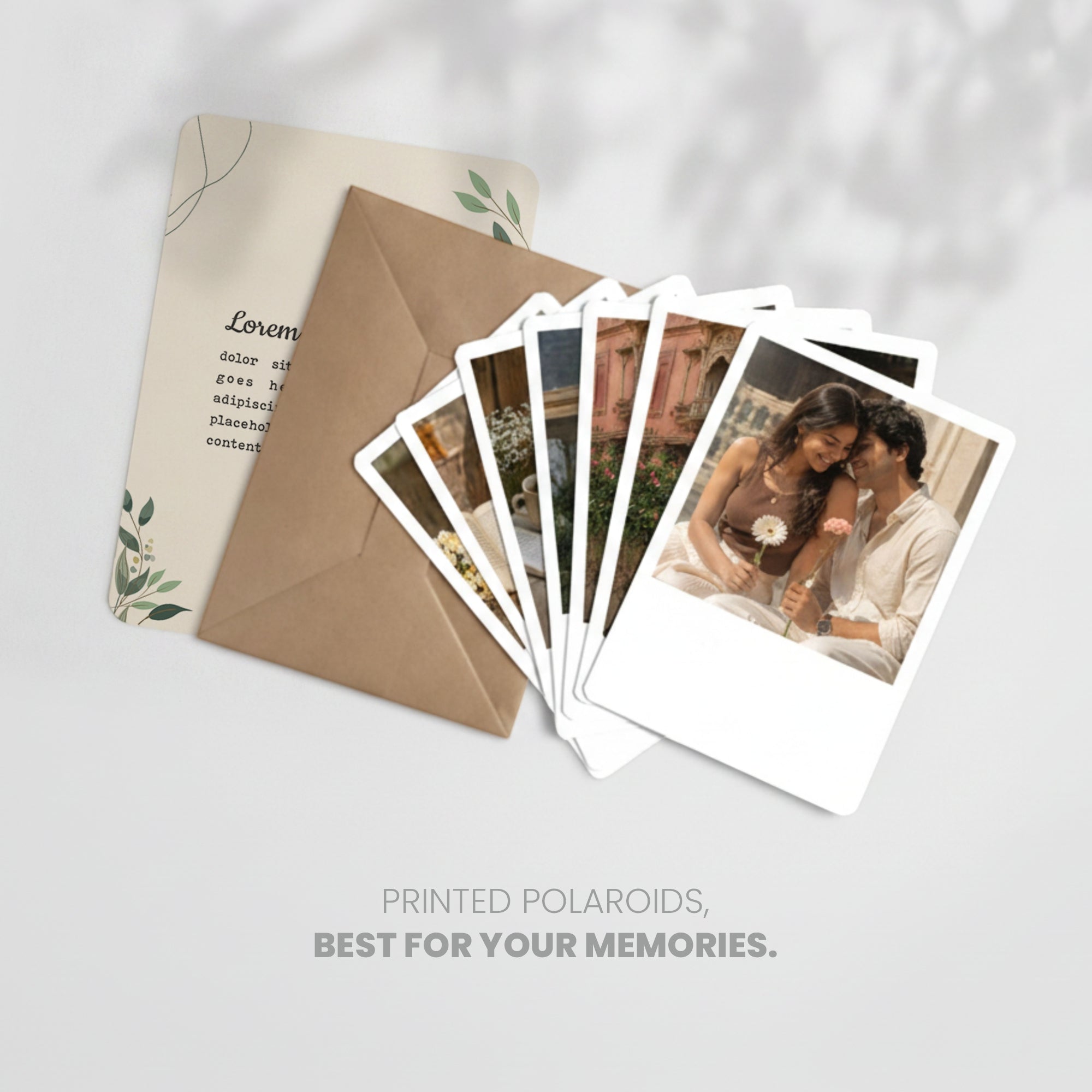 CUSTOMIZED ENVELOPE & POLAROIDS MOOCH DESIGN STUDIO LLP