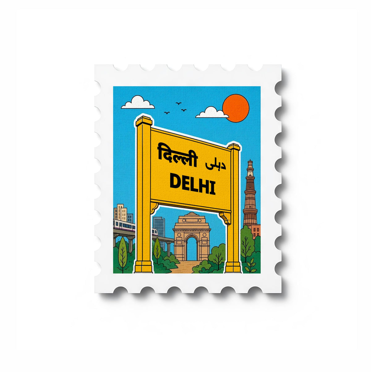 Delhi - Magnetic Stamp