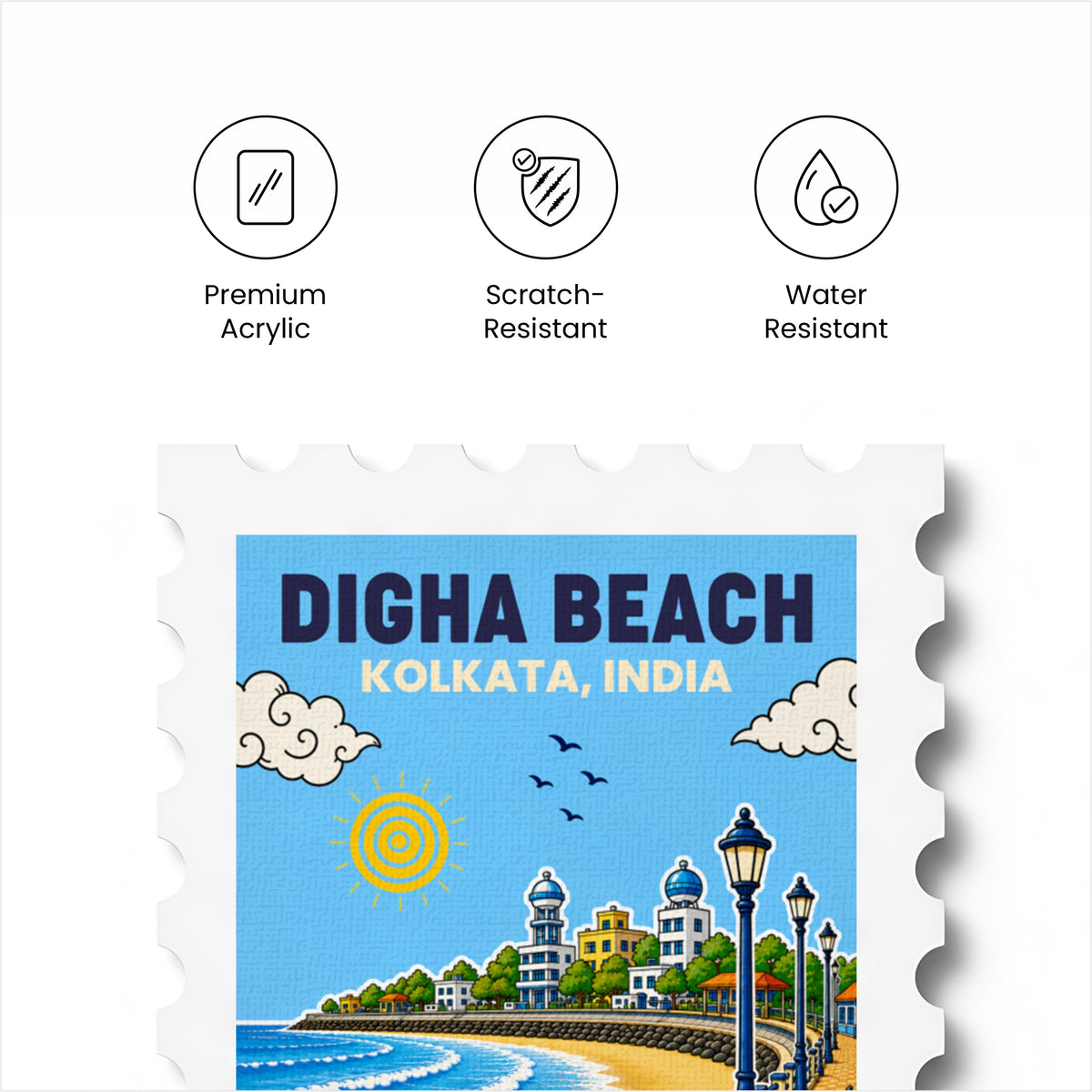 Digha bech - Magnetic Stamp