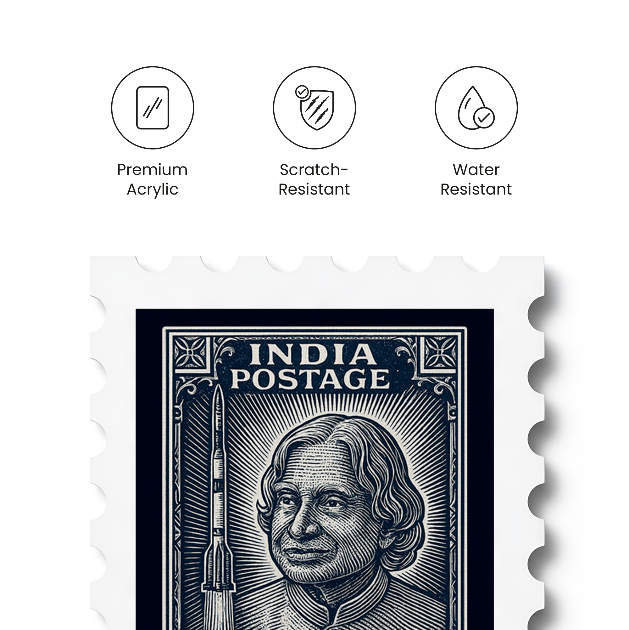 Dr. APJ Abdul Kalam - Stamp Magnet MOOCH DESIGN STUDIO LLP