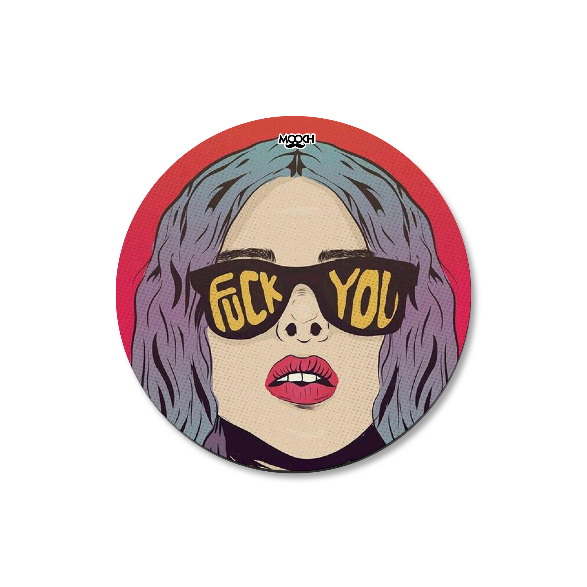 FUCK YOU - Fridge Magnet/Tea Coaster MOOCH DESIGN STUDIO