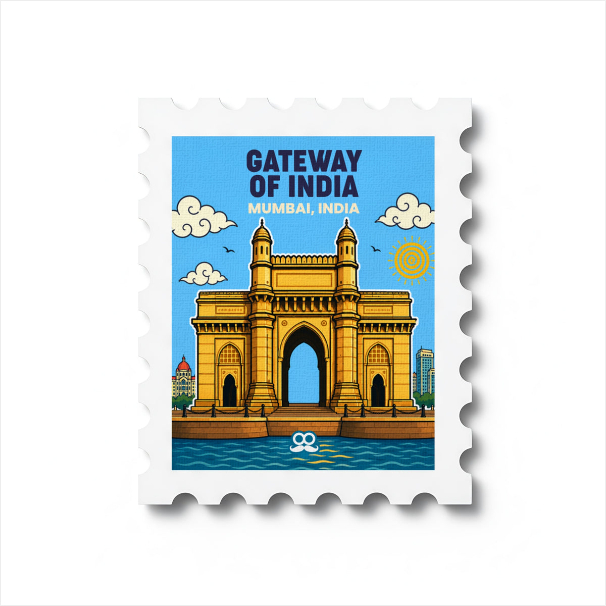 Gateway Of India - Magnetic Stamp