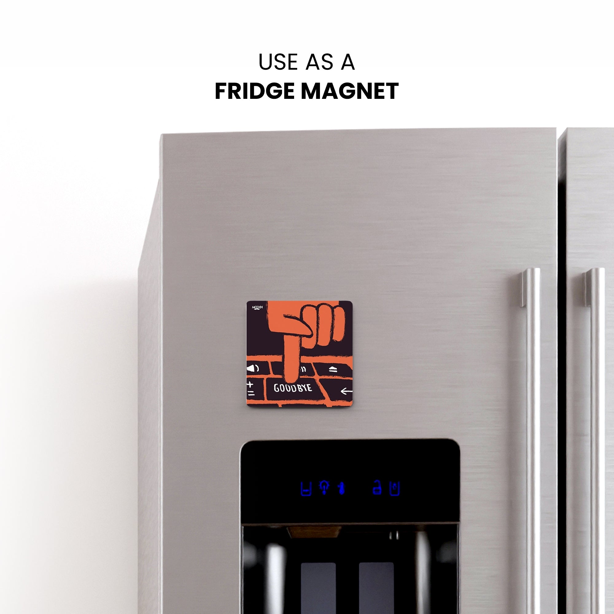 GOODBYE - Fridge Magnet/Tea Coaster MOOCH DESIGN STUDIO