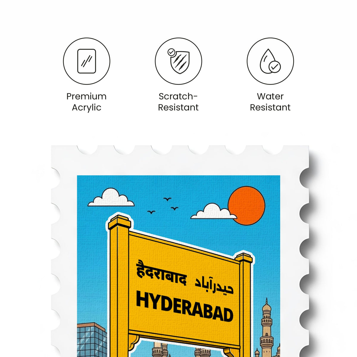 Hyderabad - Magnetic Stamp