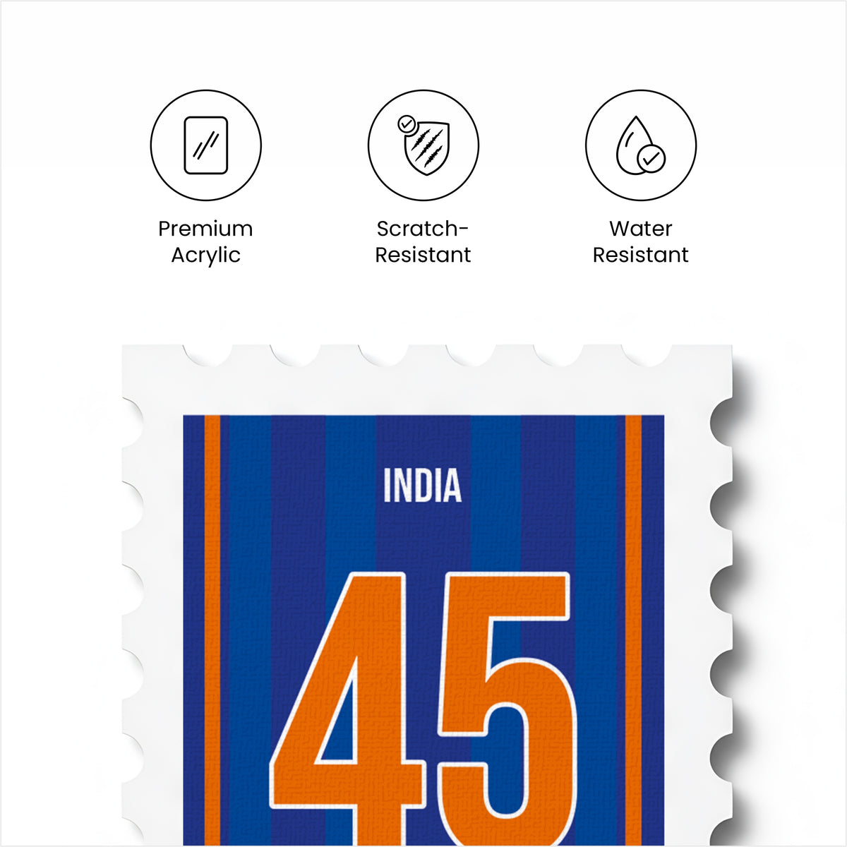 India Jersey no 45 - Magnetic Stamp