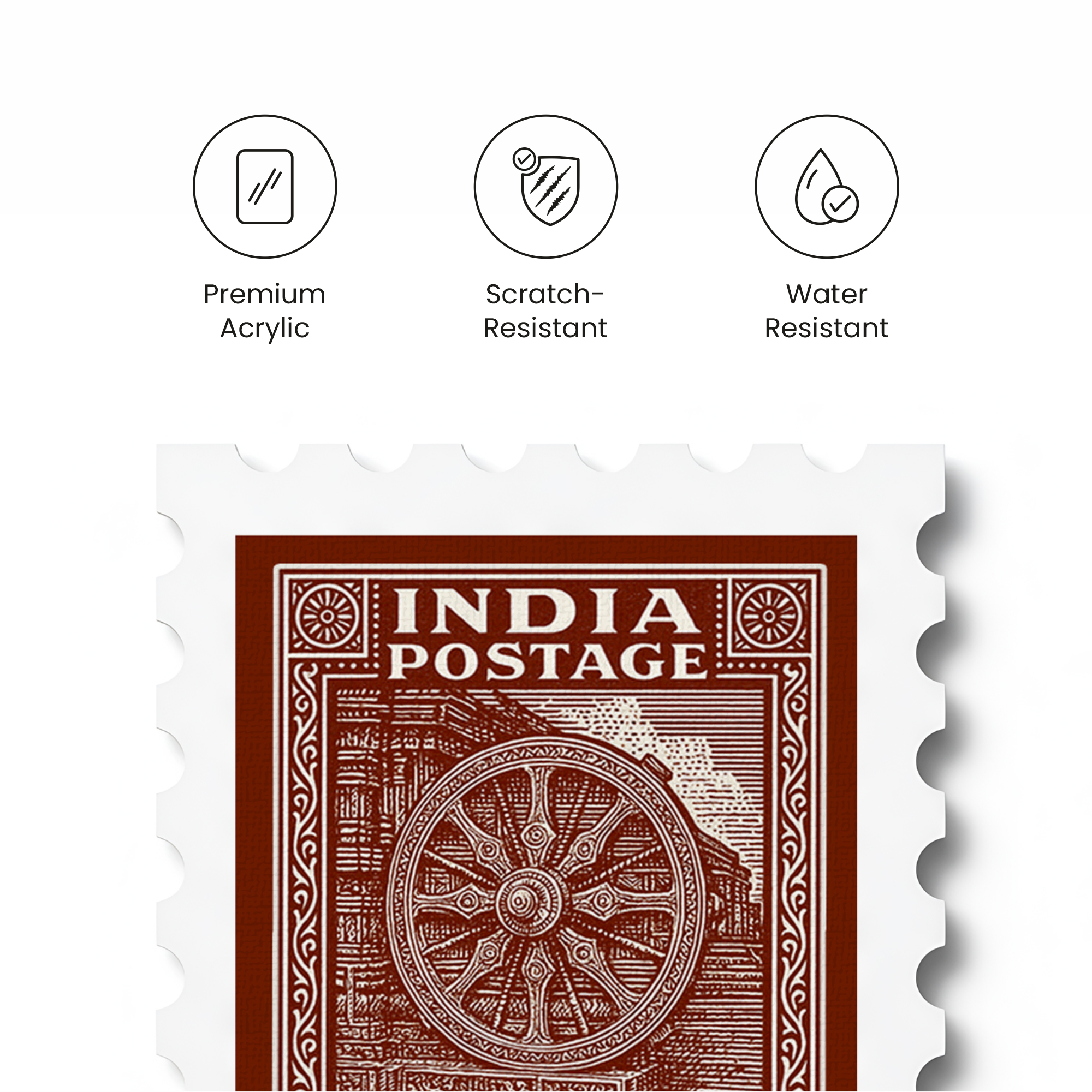 Kornak Sun Temple - Stamp Magnet MOOCH DESIGN STUDIO LLP