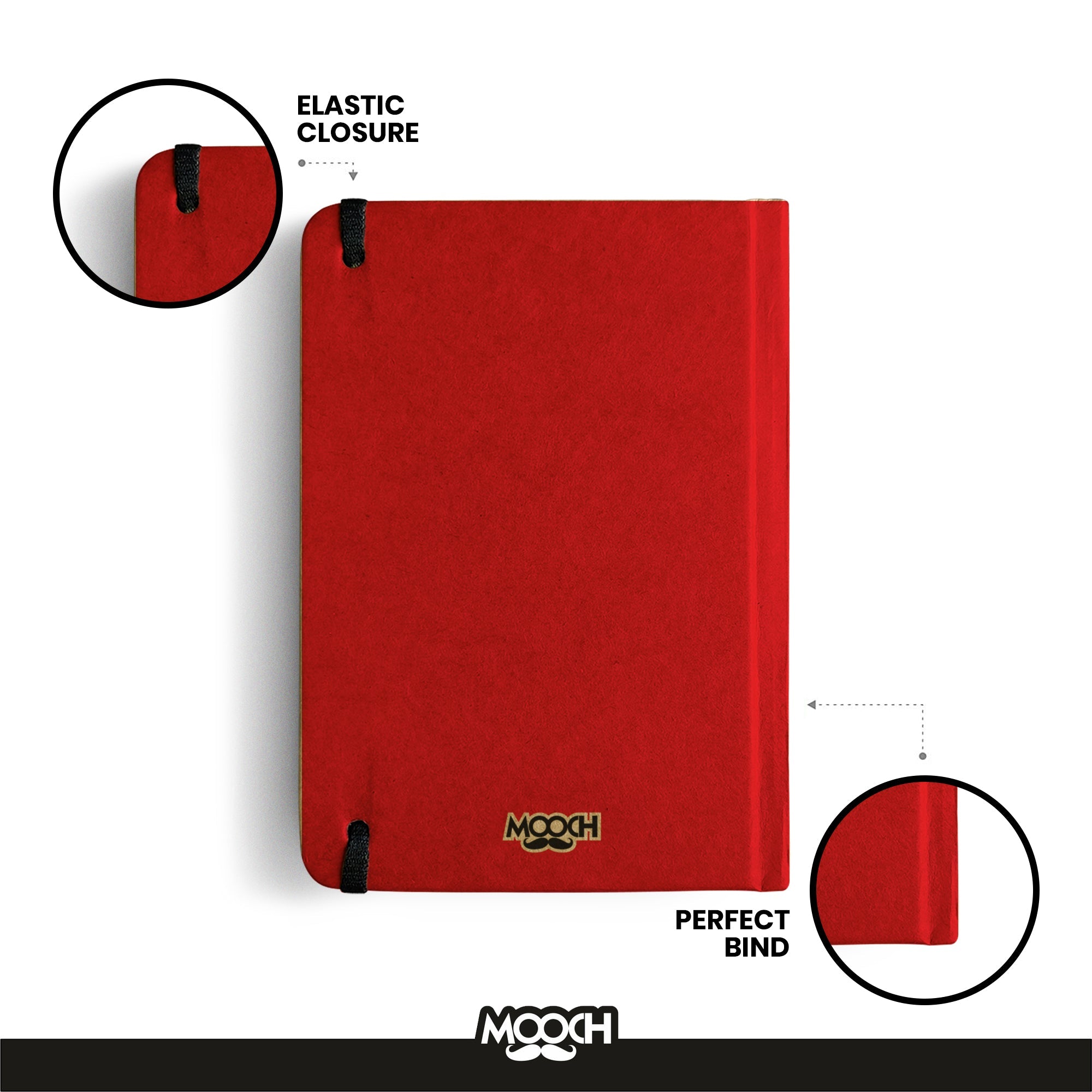 LOVE WHAT YOU DO (RED) - Handcrafted Diary MOOCH DESIGN STUDIO