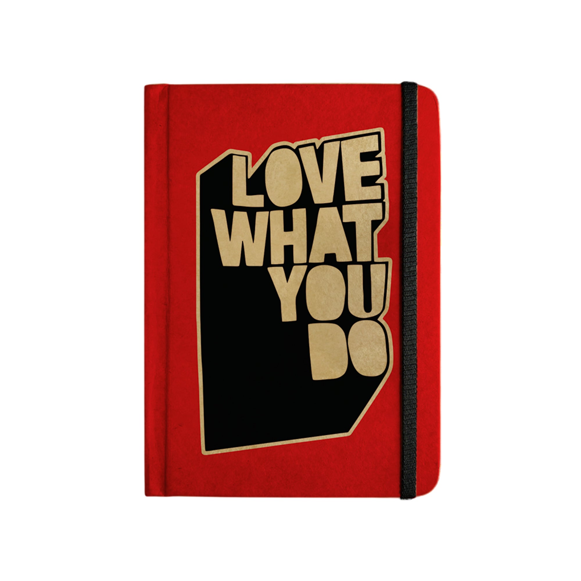 LOVE WHAT YOU DO (RED) - Handcrafted Diary MOOCH DESIGN STUDIO