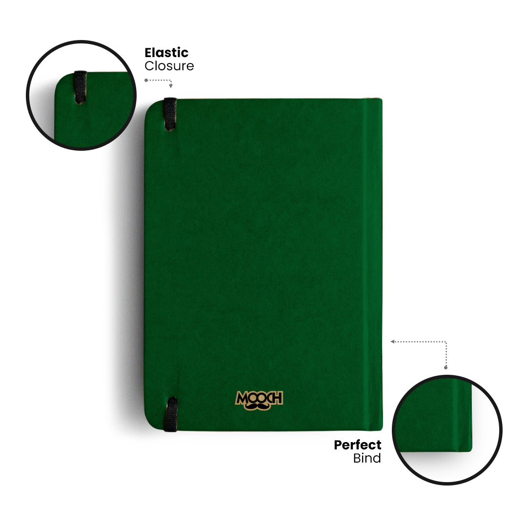 MARILYN MONROE - (GREEN) - Handcrafted Diary MOOCH DESIGN STUDIO