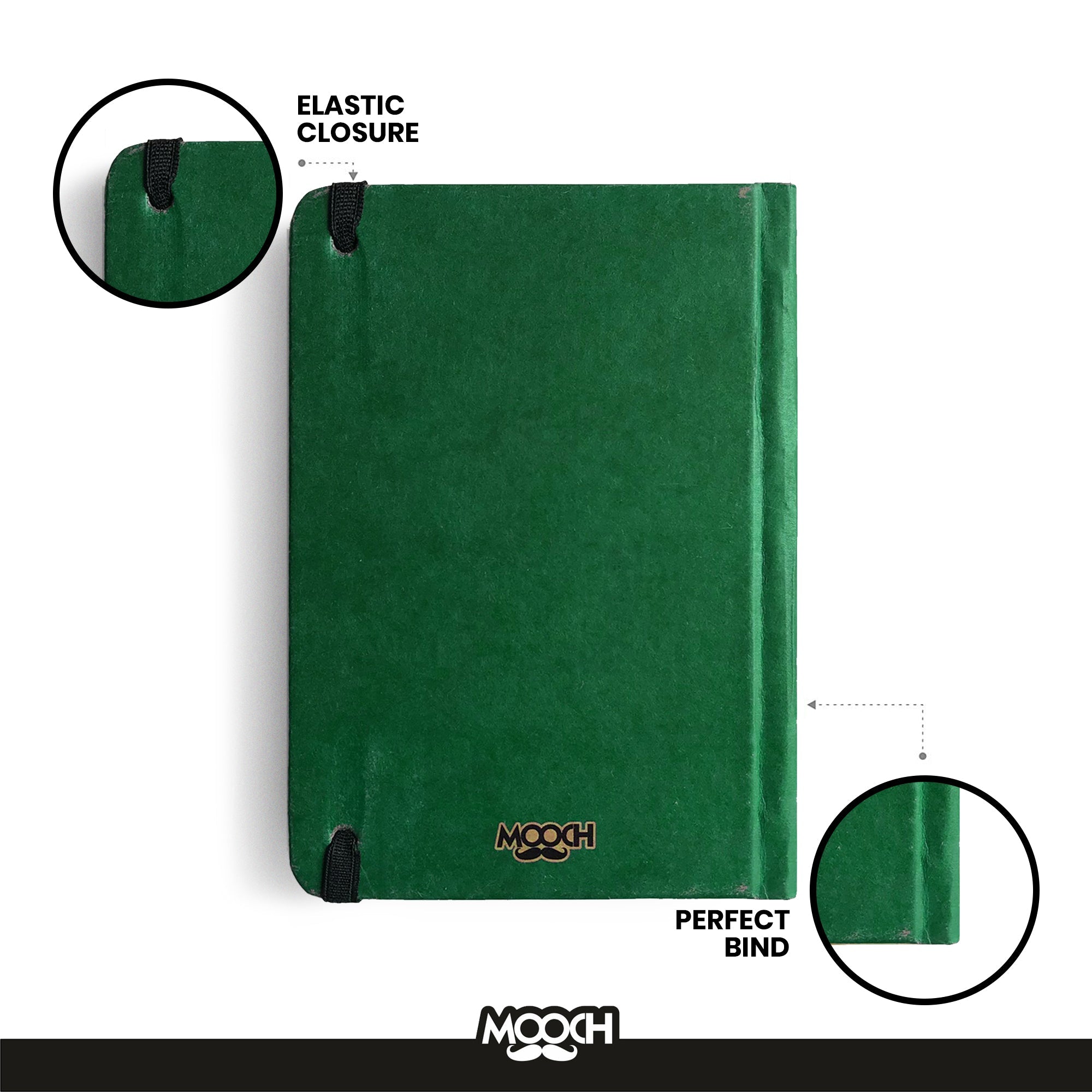 MARILYN MONROE - (GREEN) - Handcrafted Diary MOOCH DESIGN STUDIO