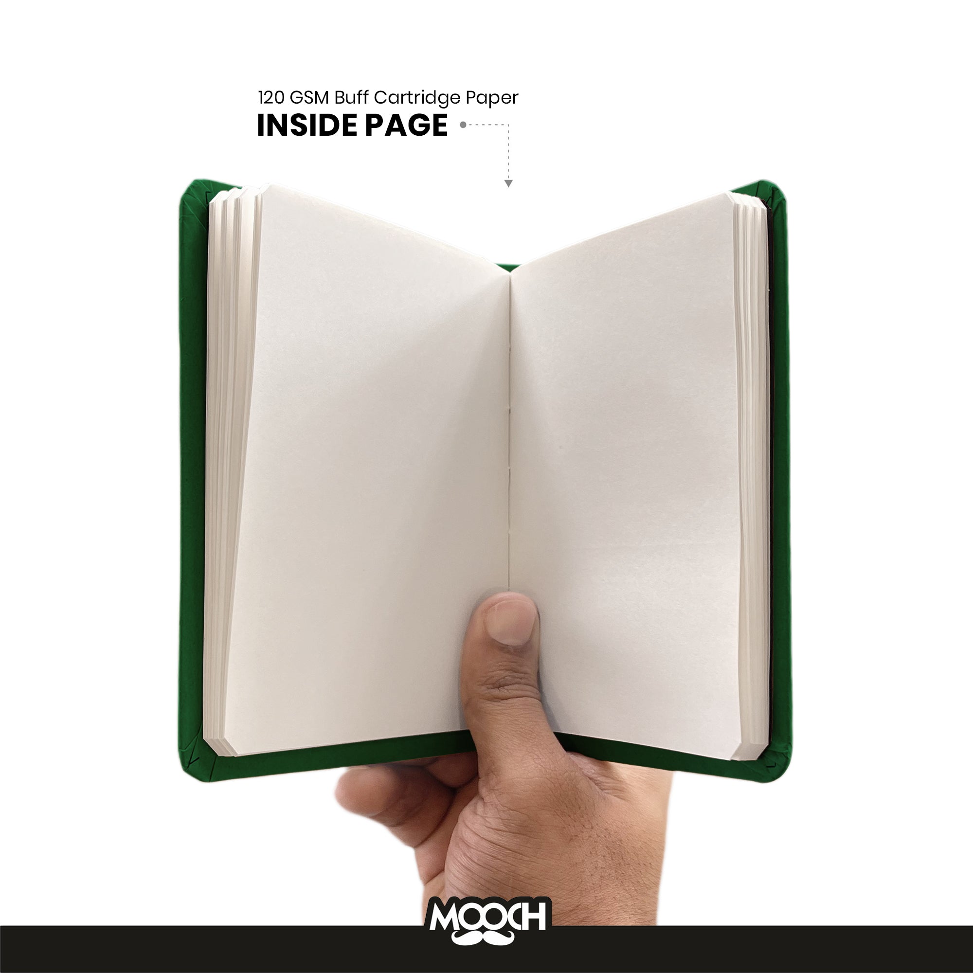 MARILYN MONROE - (GREEN) - Handcrafted Diary MOOCH DESIGN STUDIO