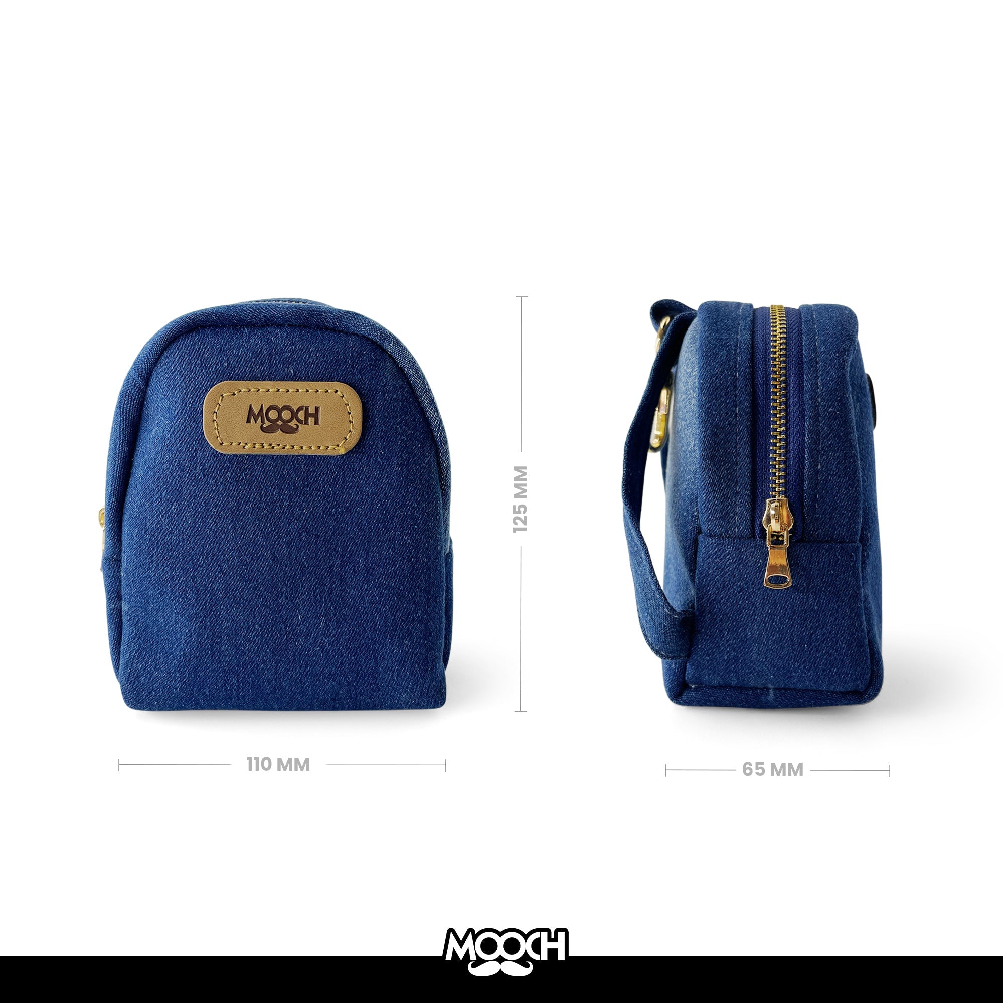 MINI - AN UPCYCLED DENIM POUCH MOOCH DESIGN STUDIO