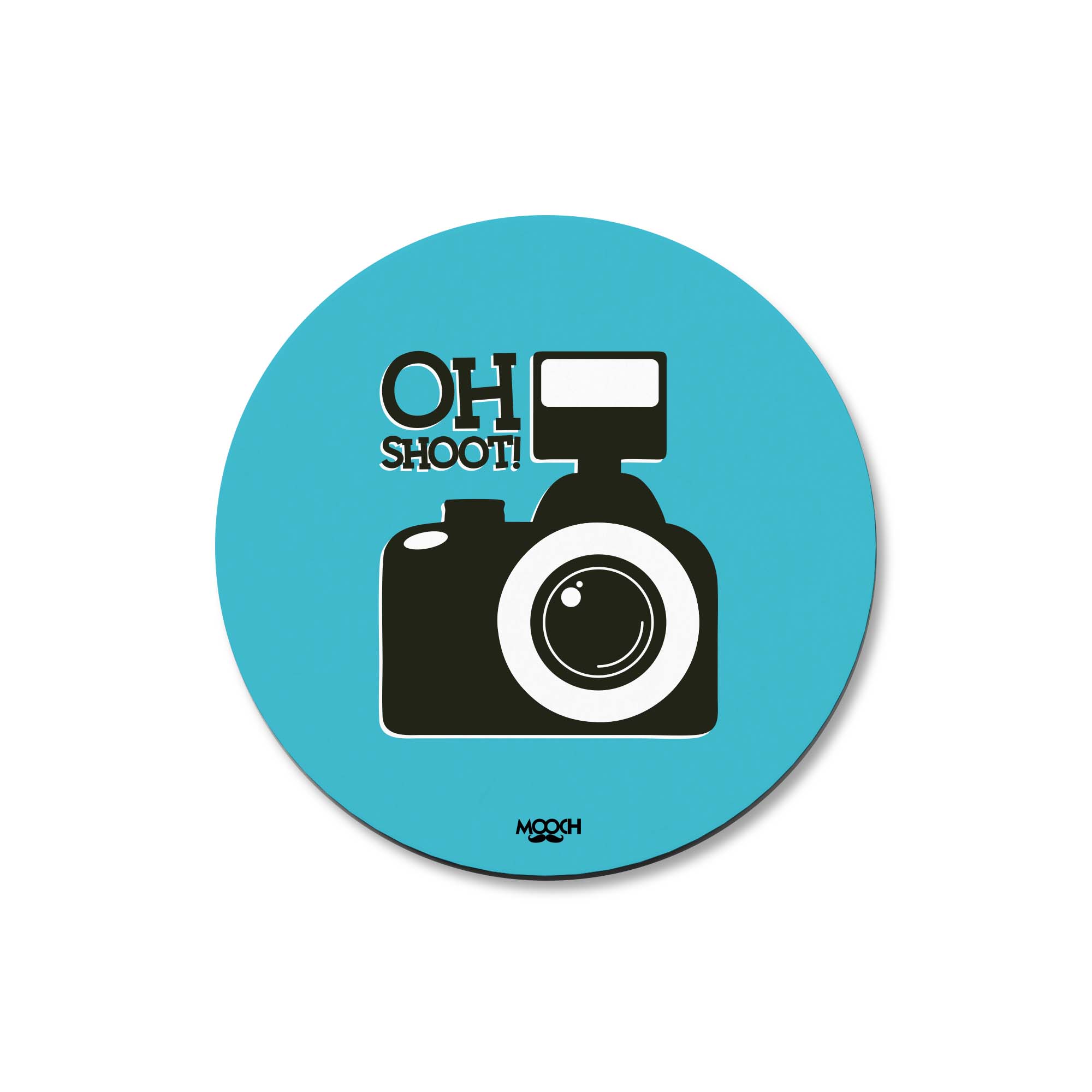 OH SHOOT! - Fridge Magnet/Tea Coaster MOOCH DESIGN STUDIO