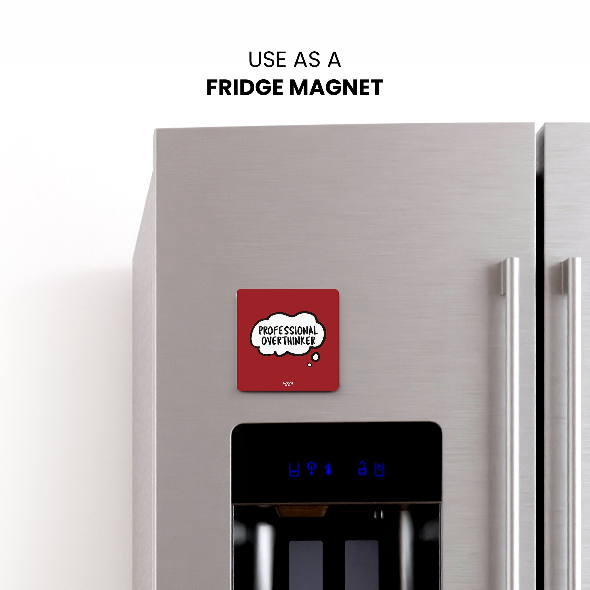 PROFESSIONAL OVERTHINKER - Fridge Magnet/Tea Coaster MOOCH DESIGN STUDIO
