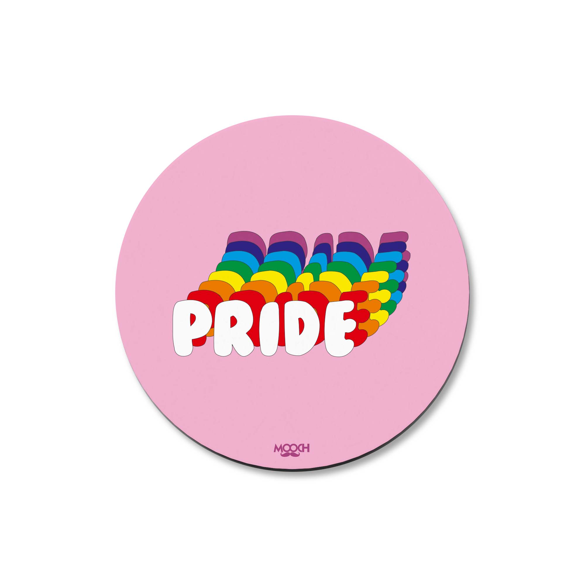 PRIDE (circle) - Fridge Magnet/Tea Coaster MOOCH DESIGN STUDIO