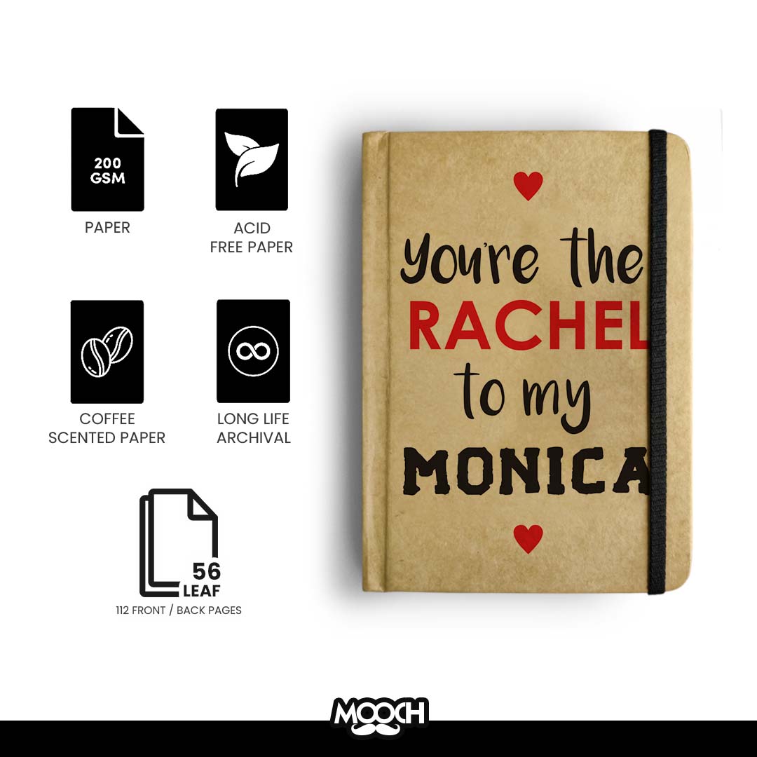 RACHEL TO MY MONICA - Handcrafted Diary MOOCH DESIGN STUDIO