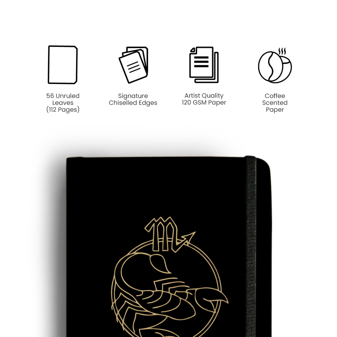 SCORPIO - Handcrafted Diary MOOCH DESIGN STUDIO