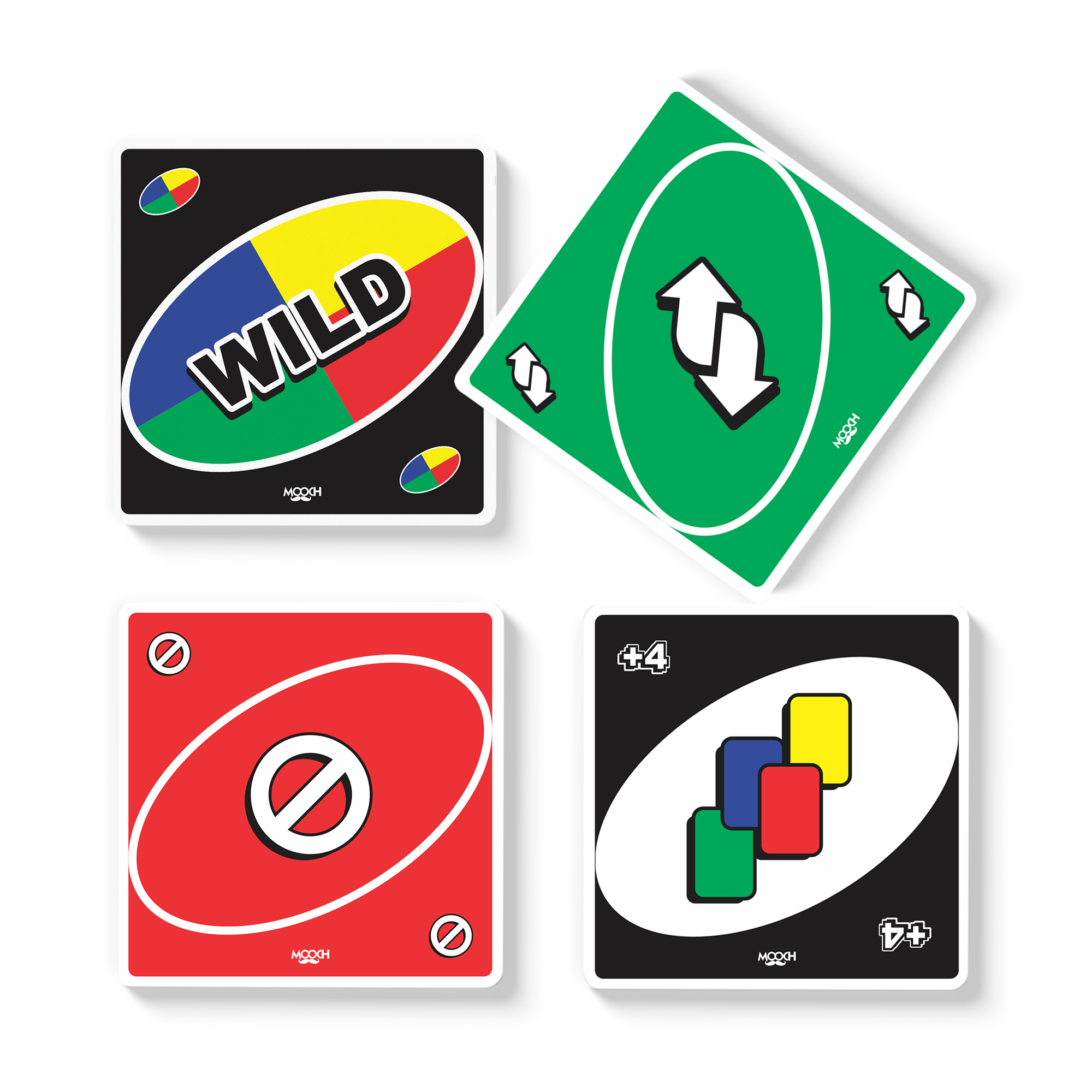 UNO - Fridge Magnet/Tea Coaster - Set Of 4 MOOCH DESIGN STUDIO