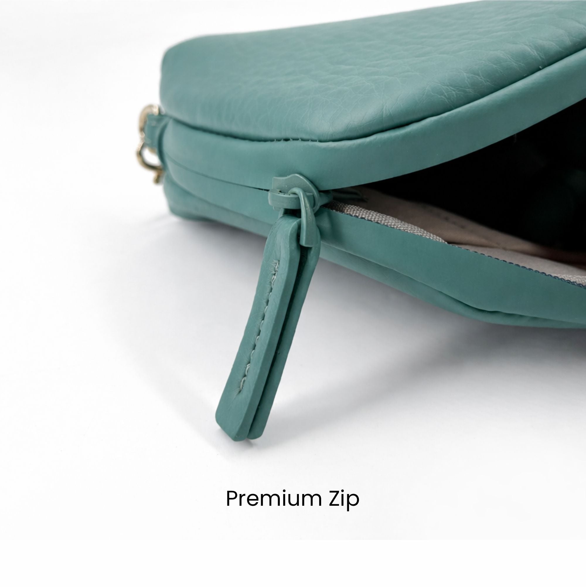 TECH POUCH BIO BASED VEGAN LEATHER - MARINE BLUE MOOCH DESIGN STUDIO LLP