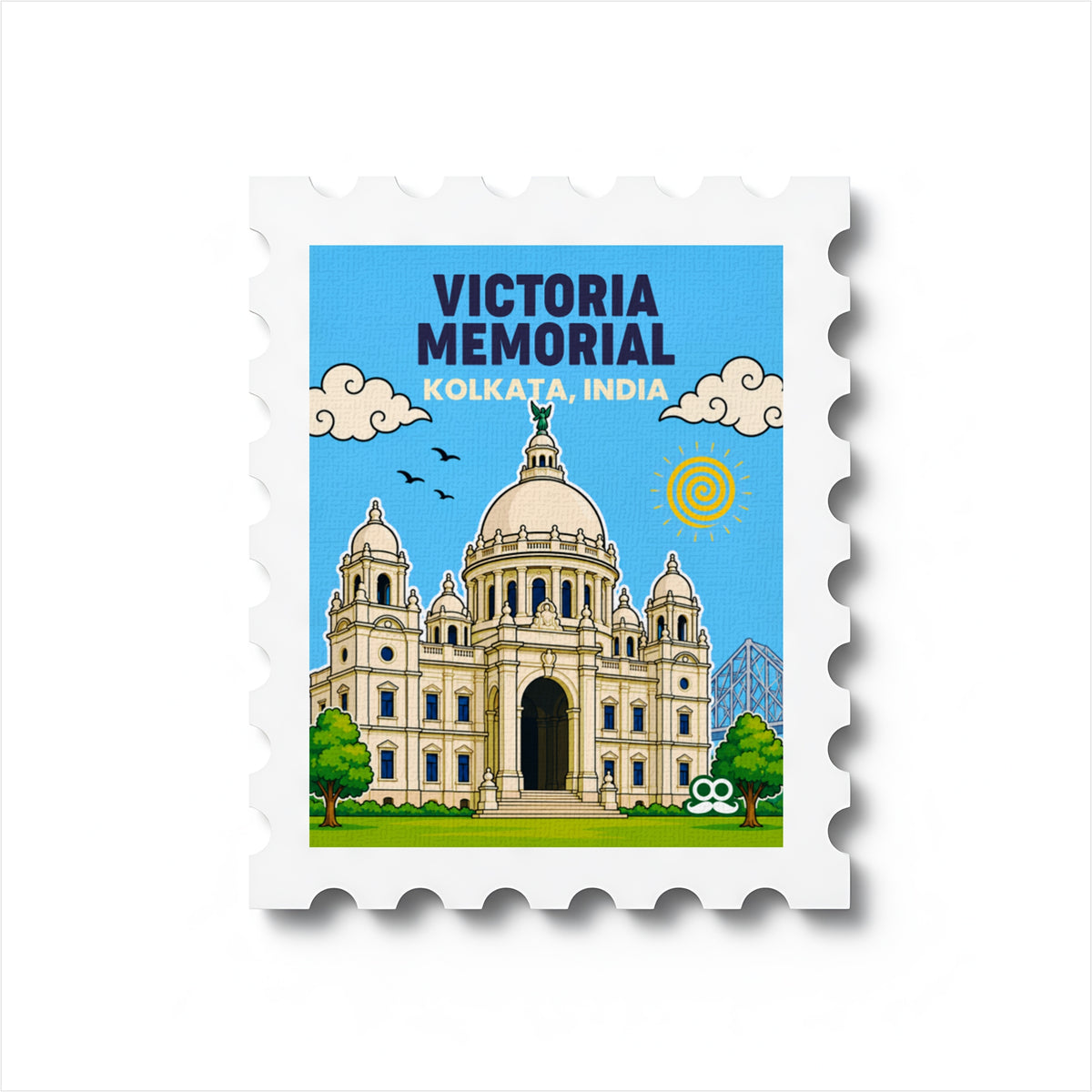 Victoria memorial - Magnetic Stamp
