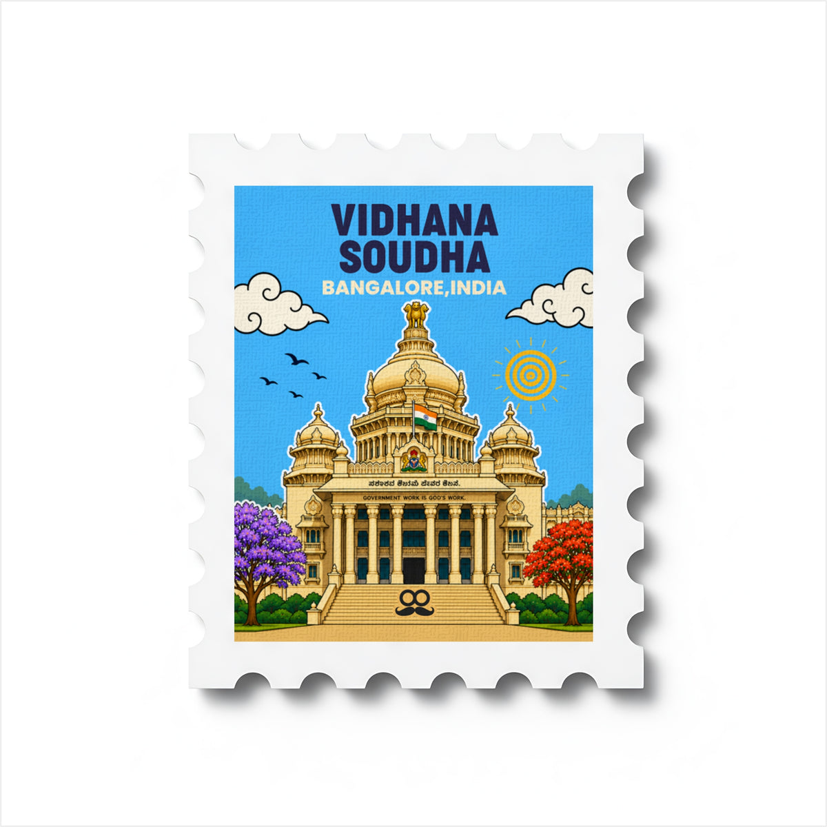 Vidhana soudha - Magnetic Stamp
