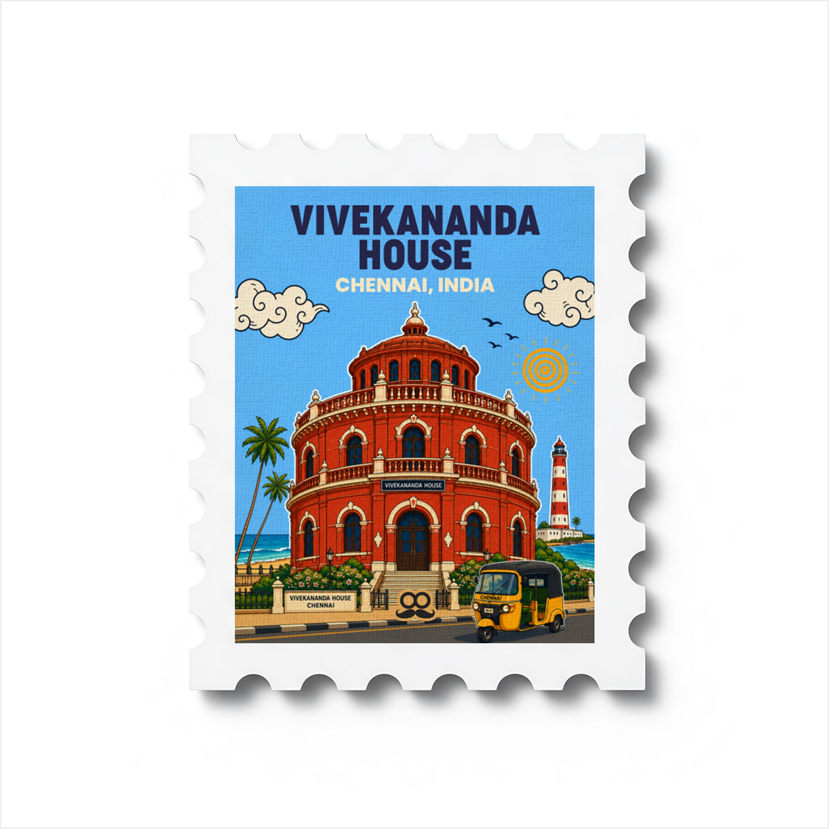 Vivekanand House - Magnetic Stamp