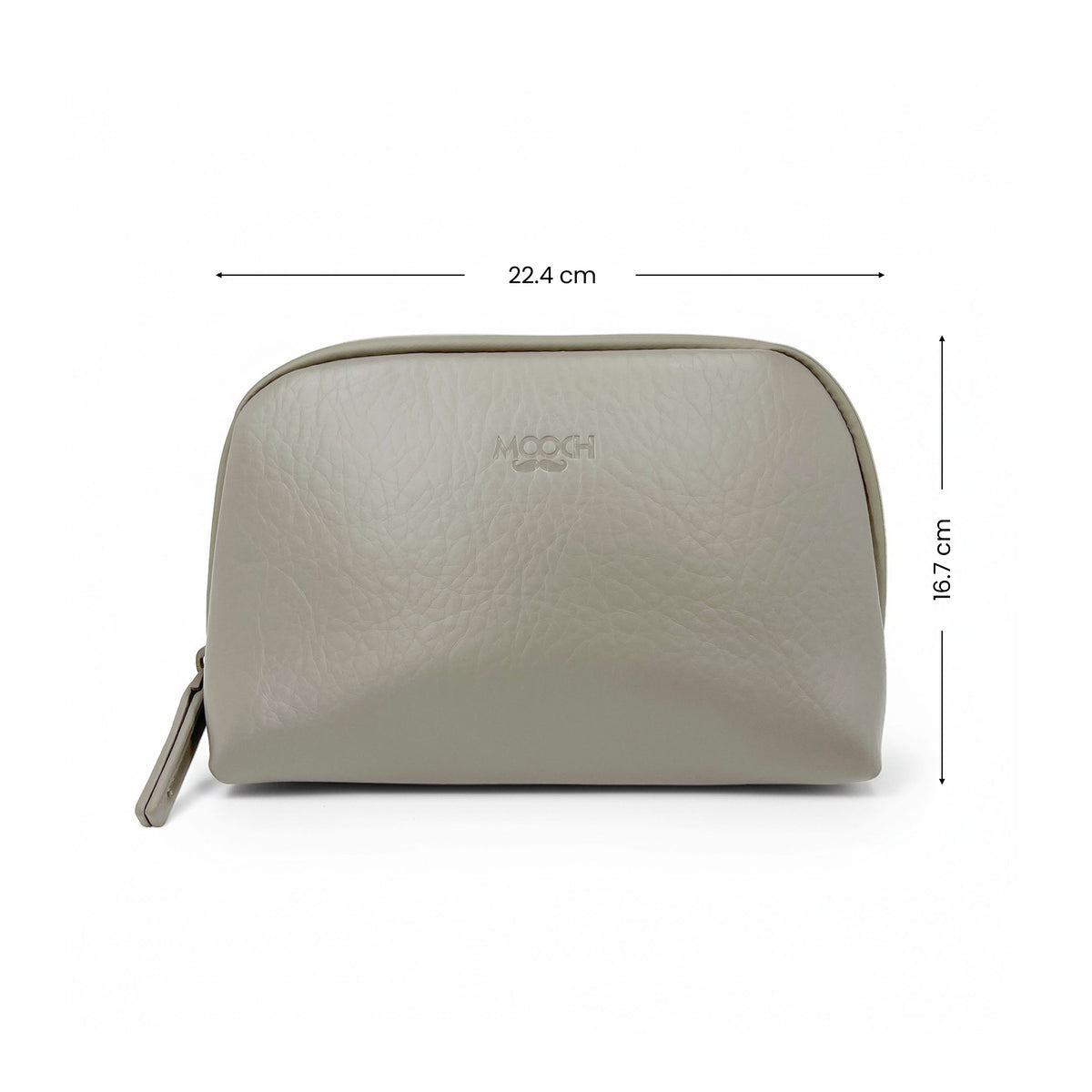 ALL KIND UTILITY VEGAN LEATHER POUCH - ASH GRAY