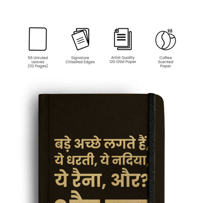Bade ache lagte hai - Handcrafted Diary MOOCH DESIGN STUDIO