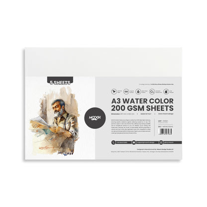 ARTIST WATERCOLOUR PAPER 200GSM COLD PRESSED