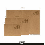 A4 SIZE KHAKI ART SHEETS - 300 GSM PACK OF 25