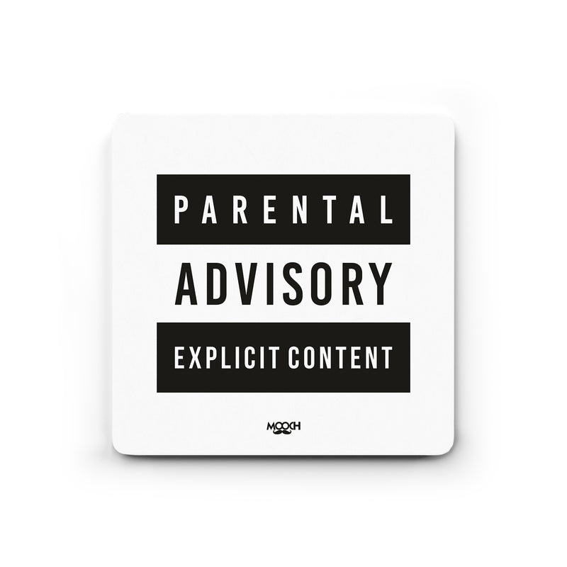 PARENTAL ADVISORY EXPLICITY CONTENT - COASTER MAGNET