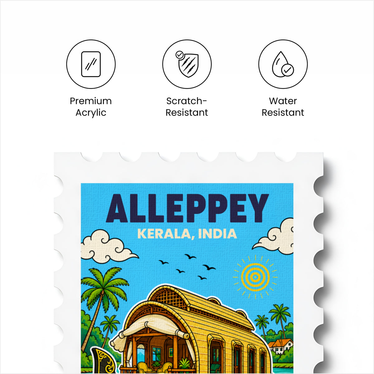 Alleppey - Magnetic Stamp