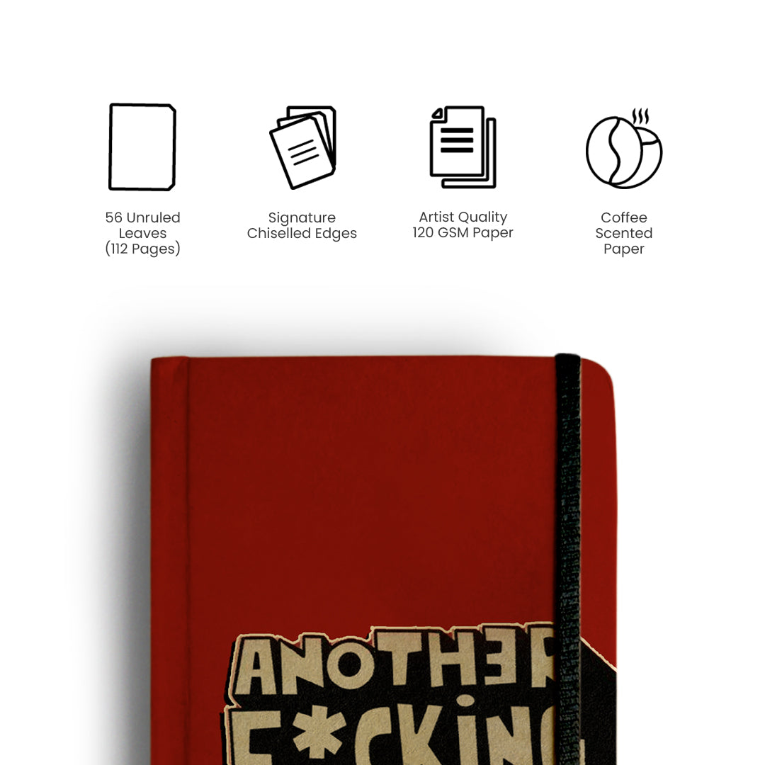 ANOTHER FUCKING DAY - Handcrafted Diary MOOCH DESIGN STUDIO