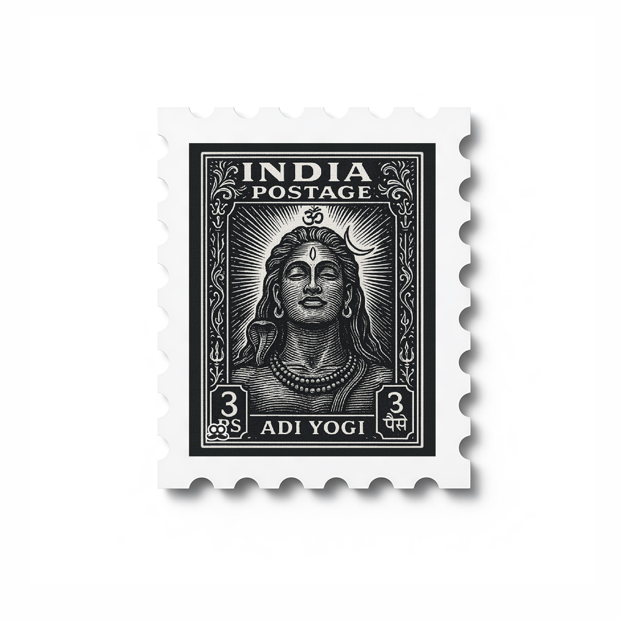 Adi Yogi - Stamp Magnet MOOCH DESIGN STUDIO LLP