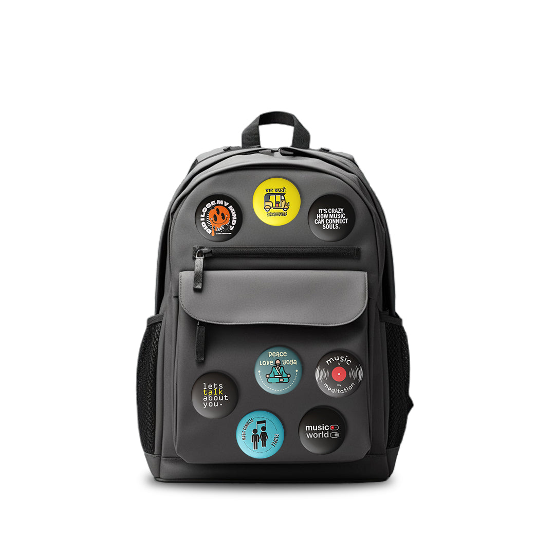 RICKSHAWALA - Magnetic Pin Badges / Fridge Magnet MOOCH DESIGN STUDIO
