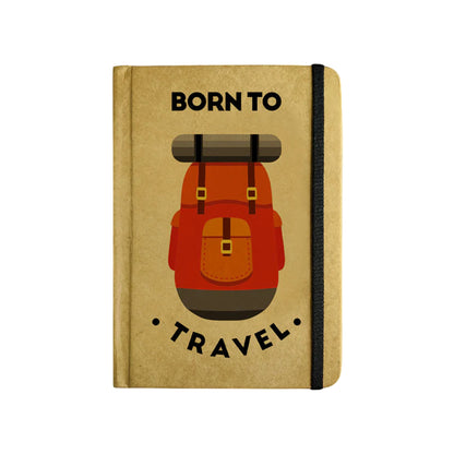 BORN TO TRAVEL - Handcrafted Diary MOOCH DESIGN STUDIO