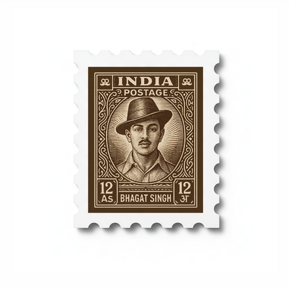 Bhagat Singh - Stamp Magnet MOOCH DESIGN STUDIO LLP
