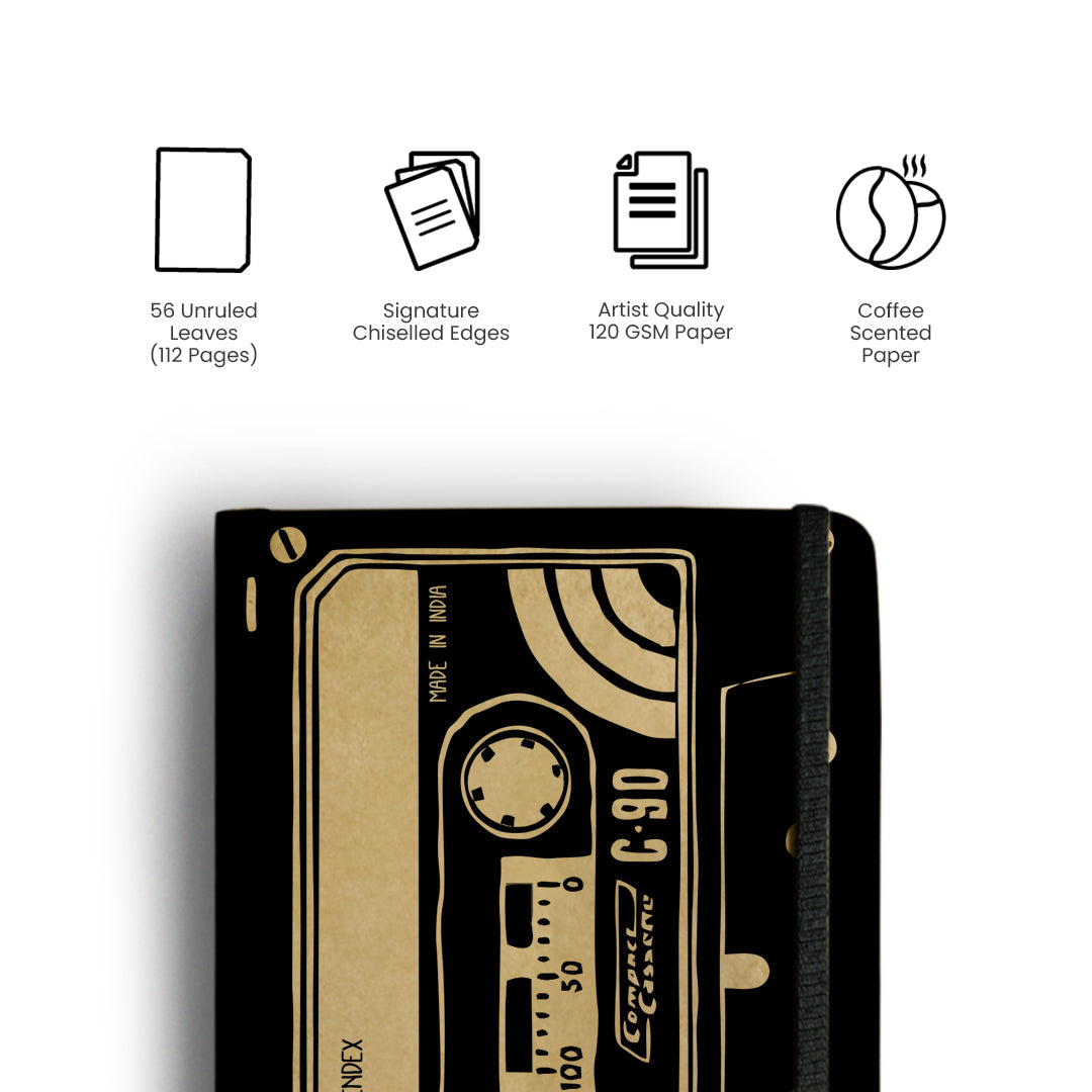 CASSETTE - Handcrafted Diary MOOCH DESIGN STUDIO