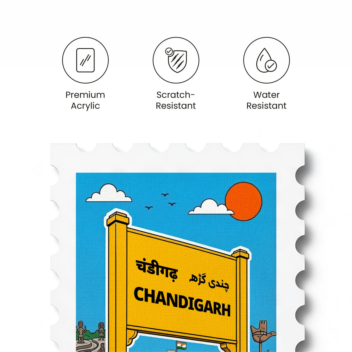 Chandigarh - Magnetic Stamp
